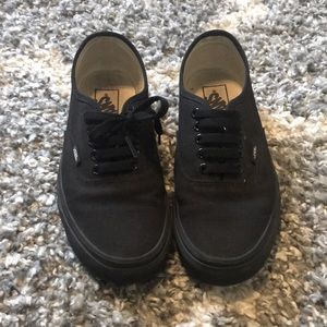Vans classic black shoes
